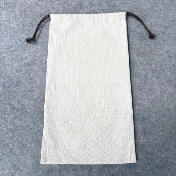 Authentic Hermes France Dust Bag Storage Gift Cream/Brown- 8.75"x15" - Picture 3 of 10